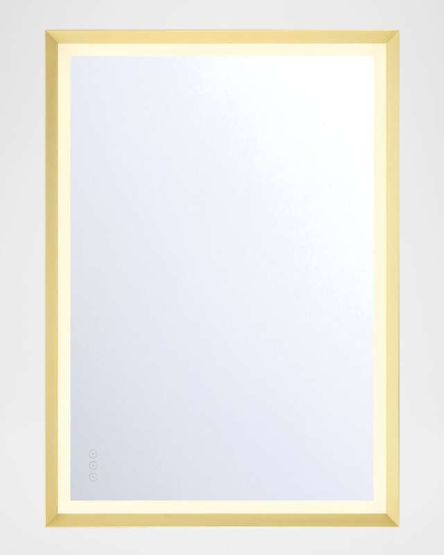 Artell 42" LED Lighted Mirror, Gold